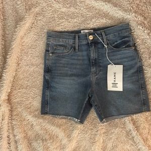 Perfection! Frame jean shorts.